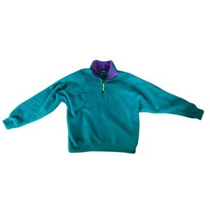 Retro fleece trek pullover with quarter zip. Like new.